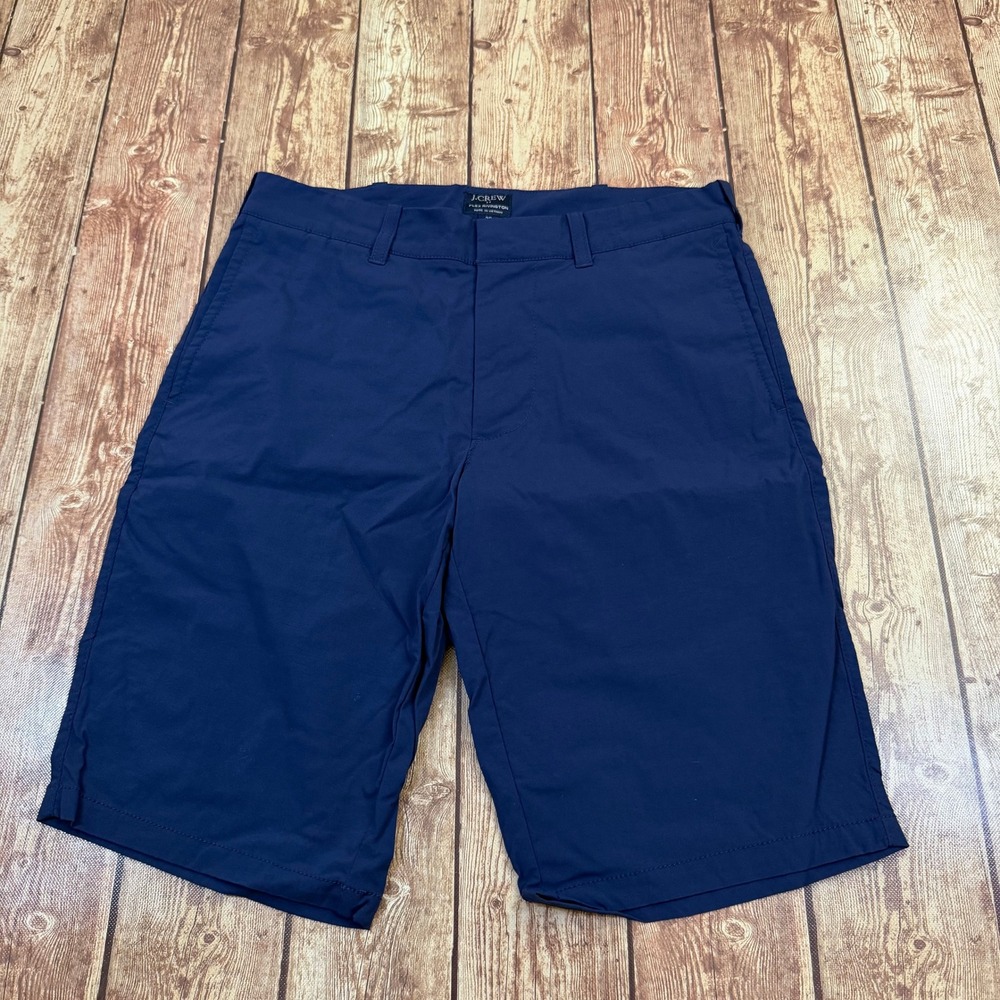 J.Crew Flex Rivington Shorts Mens 29 Navy Blue Stretch Chino Casual